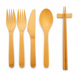 Bamboo Cutlery Set (w/ Pouch)
